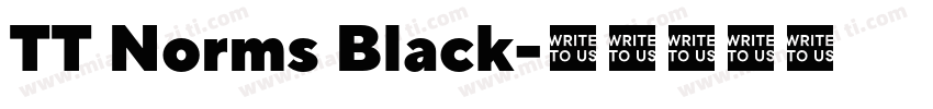 TT Norms Black字体转换